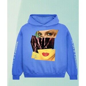 Taylor Swift Life of a Showgirl Violet Blue Hoodie Official Merch- XS
